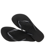 The Havaianas Womens Slim Flip Flops in Black