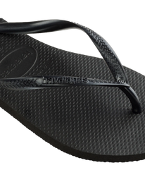 The Havaianas Womens Slim Flip Flops in Black