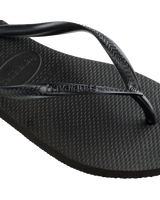 The Havaianas Womens Slim Flip Flops in Black