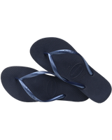 The Havaianas Womens Slim Flip Flops in Navy Blue