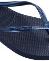 The Havaianas Womens Slim Flip Flops in Navy Blue