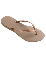 The Havaianas Womens Slim Flip Flops in Rose Gold