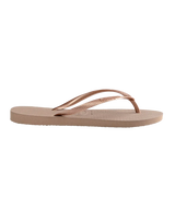 The Havaianas Womens Slim Flip Flops in Rose Gold