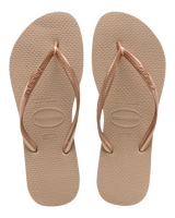 The Havaianas Womens Slim Flip Flops in Rose Gold