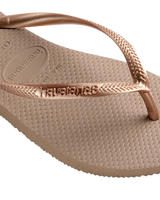 The Havaianas Womens Slim Flip Flops in Rose Gold