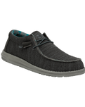 The Hey Dude Shoes Mens Wally Socks Shoes in Charcoal