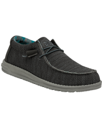 The Hey Dude Shoes Mens Wally Socks Shoes in Charcoal