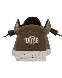 The Hey Dude Shoes Mens Wally Socks Shoes in Brown