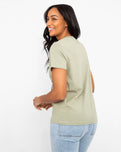 The Born by the Sea Womens Headlands T-Shirt in Pistachio