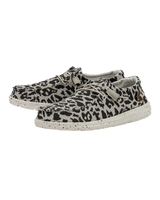 The Hey Dude Shoes Womens Wendy Shoes in Cheetah Grey