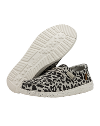 The Hey Dude Shoes Womens Wendy Shoes in Cheetah Grey