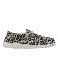 The Hey Dude Shoes Womens Wendy Shoes in Cheetah Grey