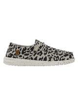 The Hey Dude Shoes Womens Wendy Shoes in Cheetah Grey