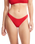 The Seafolly Womens Sea Dive High Cut Bikini Bottoms in Chilli Red