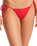 The Seafolly Womens Sea Dive High Cut Bikini Bottoms in Chilli Red