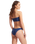 The Seafolly Womens Sea Dive High Cut Bikini Bottoms in Ultramarine