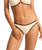 The Seafolly Womens Beach Bound Hipster Bikini Bottoms in Ecru