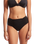 The Seafolly Womens Collective Gathered Front Retro Bikini Bottoms in Black