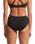 The Seafolly Womens Collective Gathered Front Retro Bikini Bottoms in Black