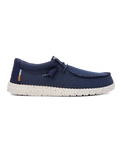 The Hey Dude Shoes Mens Wally Sport Mesh Shoes in Navy