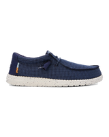 The Hey Dude Shoes Mens Wally Sport Mesh Shoes in Navy