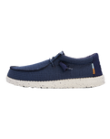 The Hey Dude Shoes Mens Wally Sport Mesh Shoes in Navy