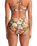 The Seafolly Womens Paradise Garden High Waisted Bikini Bottoms in Avocado