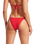 The Seafolly Womens Sea Dive Tie Side Rio Bikini Bottoms in Chilli Red