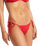 The Seafolly Womens Sea Dive Tie Side Rio Bikini Bottoms in Chilli Red