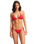 The Seafolly Womens Sea Dive Tie Side Rio Bikini Bottoms in Chilli Red