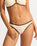 Beach Bound Ring Side Hipster Bikini Bottoms in Ecru