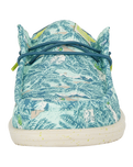 The Hey Dude Shoes Mens Wally H20 Tropical Shoes in Blue Tropical