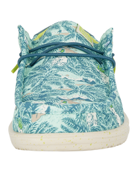 The Hey Dude Shoes Mens Wally H20 Tropical Shoes in Blue Tropical