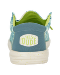 The Hey Dude Shoes Mens Wally H20 Tropical Shoes in Blue Tropical