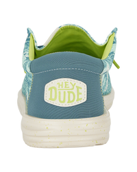 The Hey Dude Shoes Mens Wally H20 Tropical Shoes in Blue Tropical