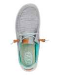 The Hey Dude Shoes Womens Wendy Heathered Slub Tropical Shoes in Grey