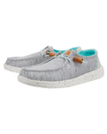 The Hey Dude Shoes Womens Wendy Heathered Slub Tropical Shoes in Grey