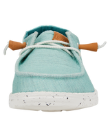 The Hey Dude Shoes Womens Wendy Heathered Slub Tropical Shoes in Blue