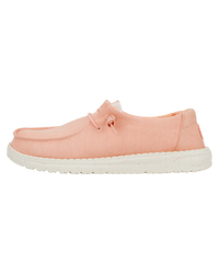 The Hey Dude Shoes Womens Wendy Canvas Shoes in Pink