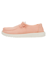 The Hey Dude Shoes Womens Wendy Canvas Shoes in Pink