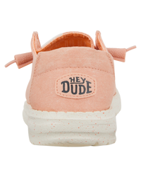 The Hey Dude Shoes Womens Wendy Canvas Shoes in Pink