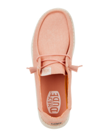 The Hey Dude Shoes Womens Wendy Canvas Shoes in Pink