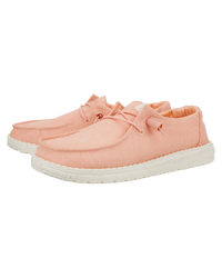 The Hey Dude Shoes Womens Wendy Canvas Shoes in Pink