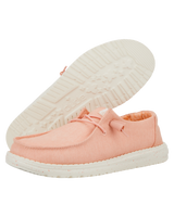 The Hey Dude Shoes Womens Wendy Canvas Shoes in Pink