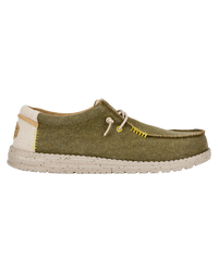 The Hey Dude Shoes Mens Wally Coastline Jute Shoes in Olive