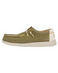 The Hey Dude Shoes Mens Wally Coastline Jute Shoes in Olive