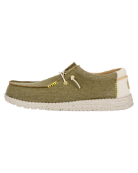 The Hey Dude Shoes Mens Wally Coastline Jute Shoes in Olive