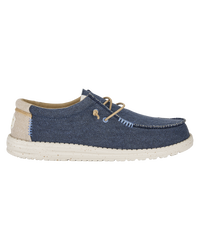 The Hey Dude Shoes Mens Wally Coastline Jute Shoes in Navy