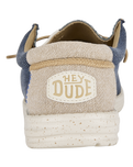 The Hey Dude Shoes Mens Wally Coastline Jute Shoes in Navy