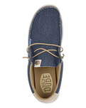 The Hey Dude Shoes Mens Wally Coastline Jute Shoes in Navy